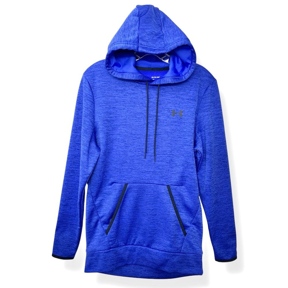 Under Armour Men's Fleece Twist Hoodie Royal Blue Active Top size XS - Picture 4 of 9